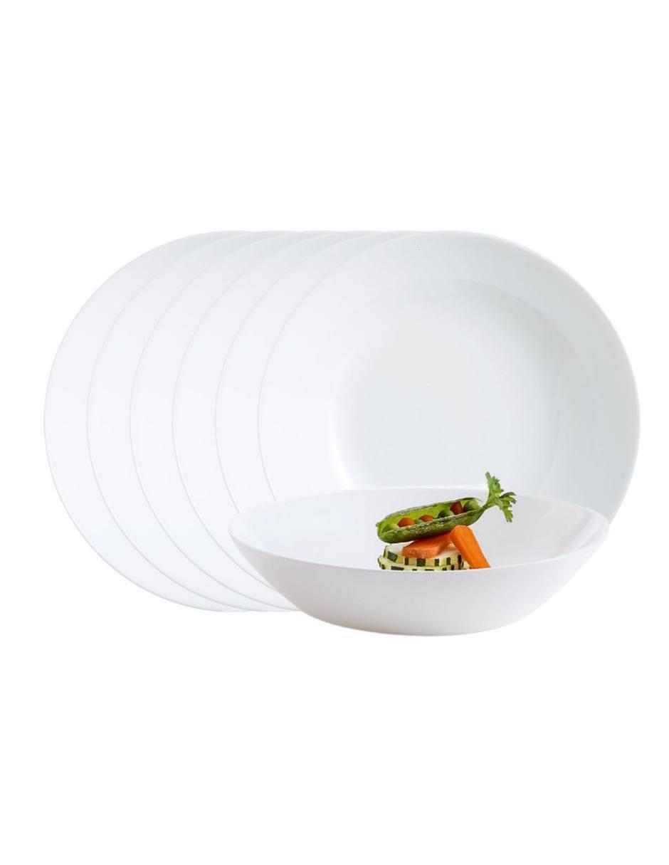 Plato sopa Zelie de vidrio 4 piezas 4