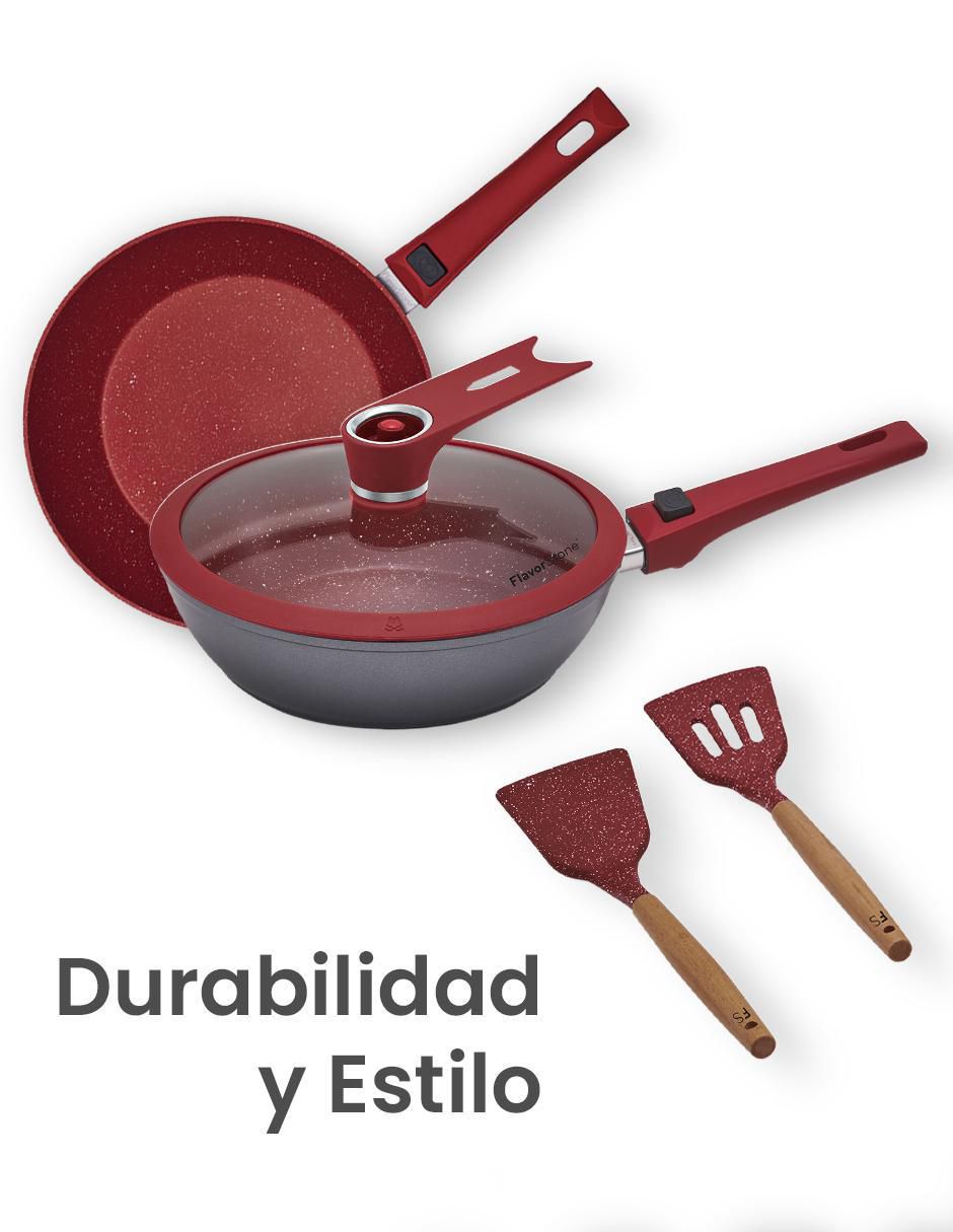 Batería de cocina Delux de acero inoxidable antiadherente combinado 13 piezas