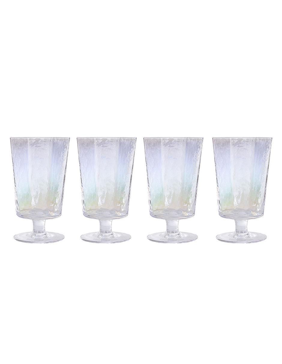 Copa para agua de vidrio 4 piezas Copa para agua de vidrio 4 piezas