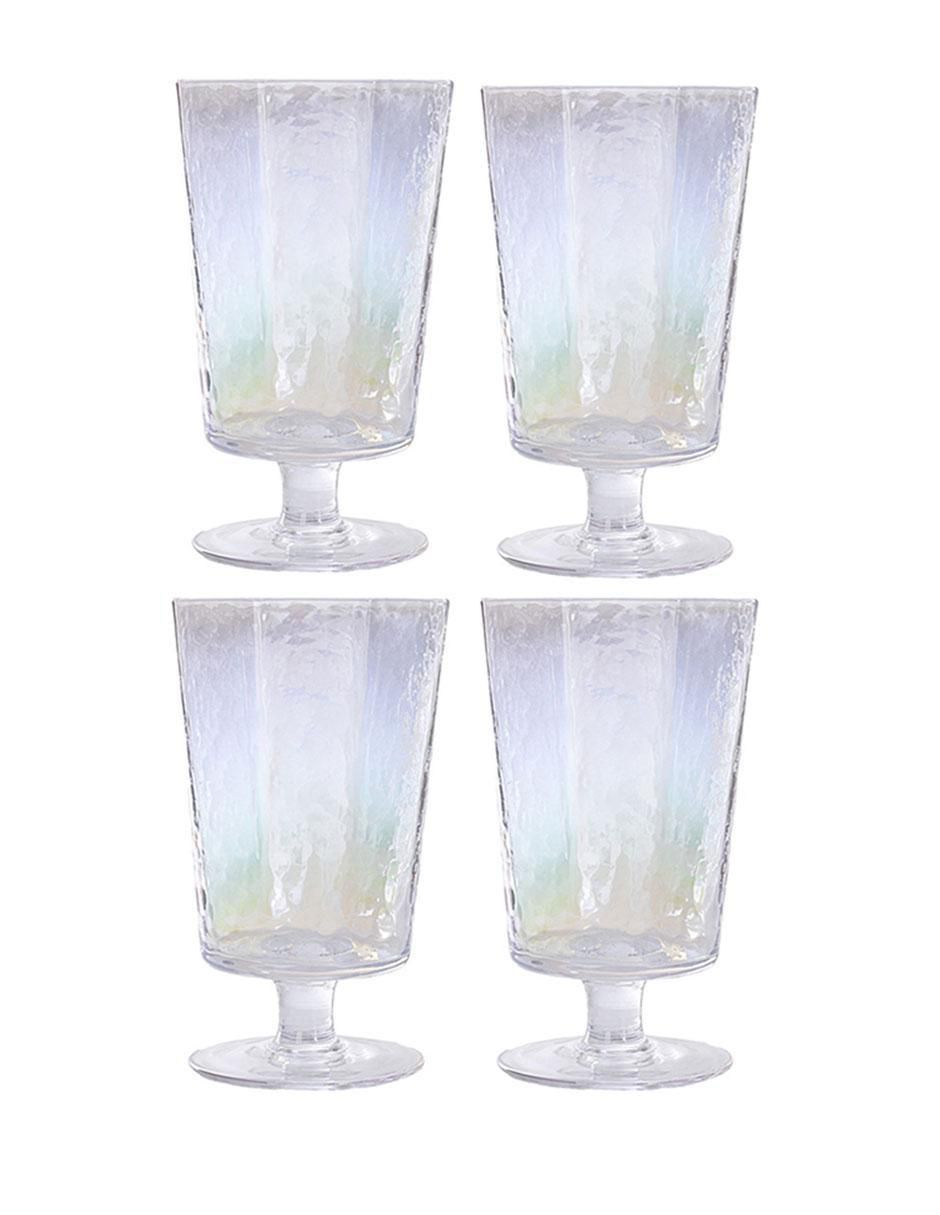 Copa para agua de vidrio 4 piezas 5