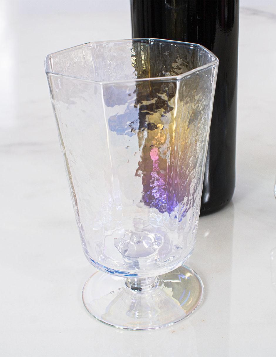 Copa para agua de vidrio 4 piezas 6