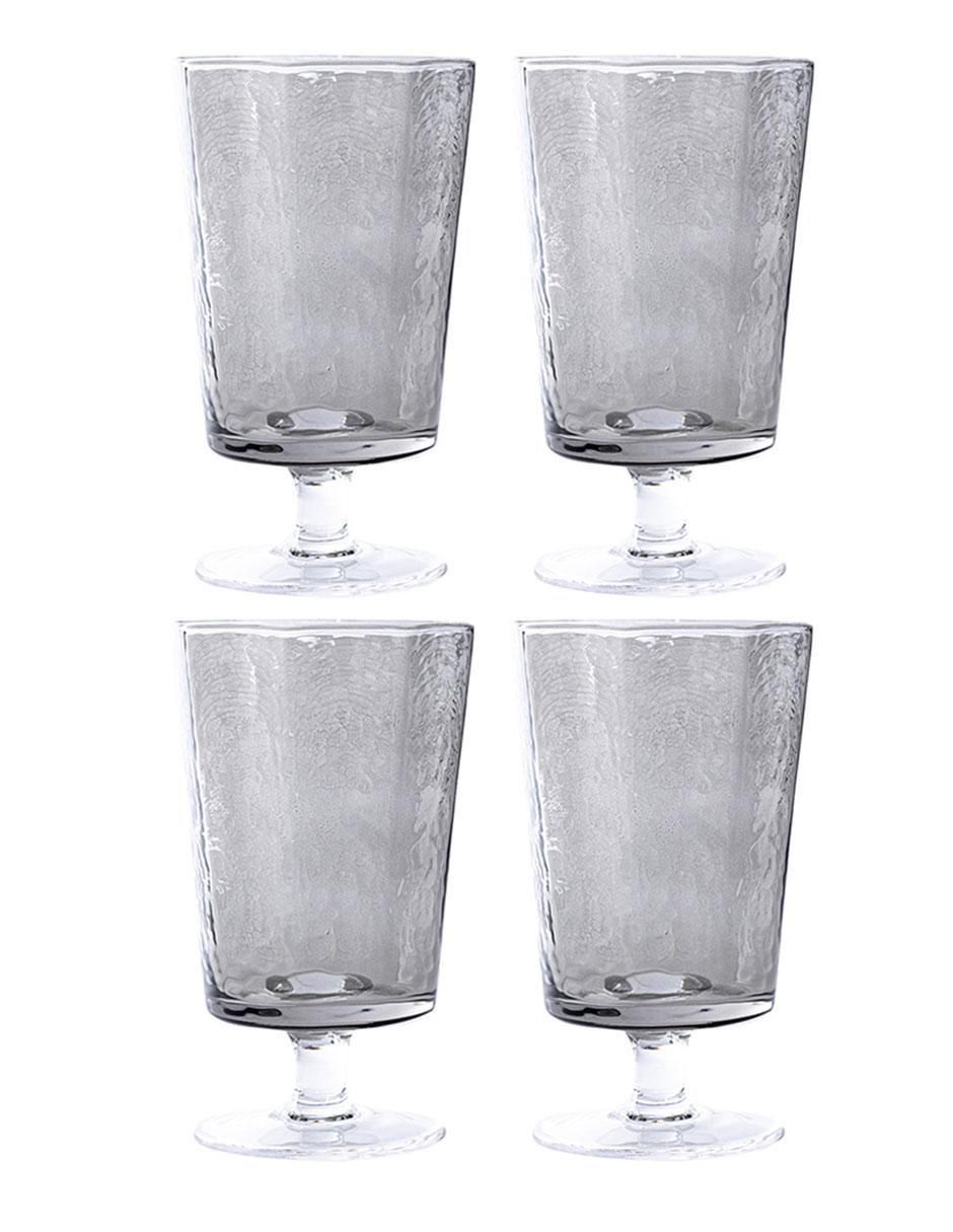 Copa para agua de vidrio 4 piezas 5
