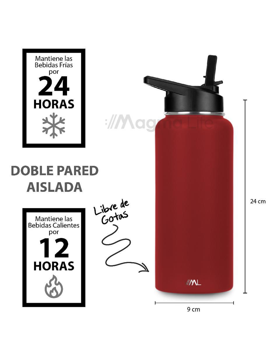 Termo de acero inoxidable con tapa rosca 4