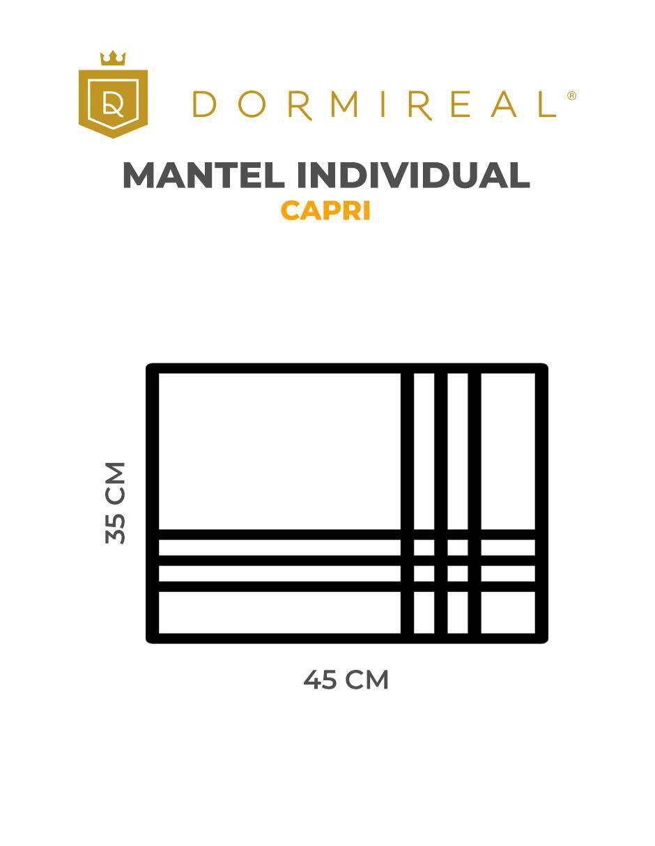 Mantel rectangular Capri 5