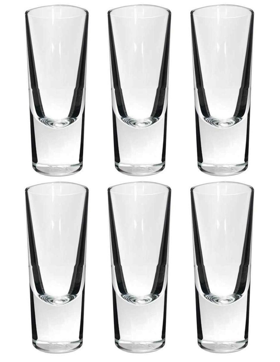 Set de vasos tequileros de vidrio con 6 piezas Set de vasos tequileros de vidrio con 6 piezas