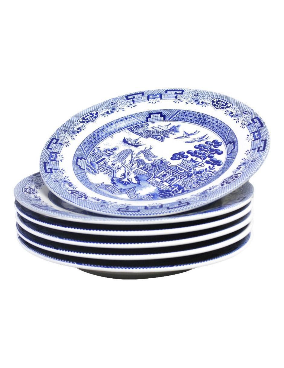 Plato trinche de cerámica 12 piezas Plato trinche de cerámica 12 piezas
