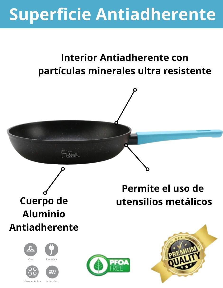 Set de sartenes Cooks Master Greblon de aluminio 3 piezas 6