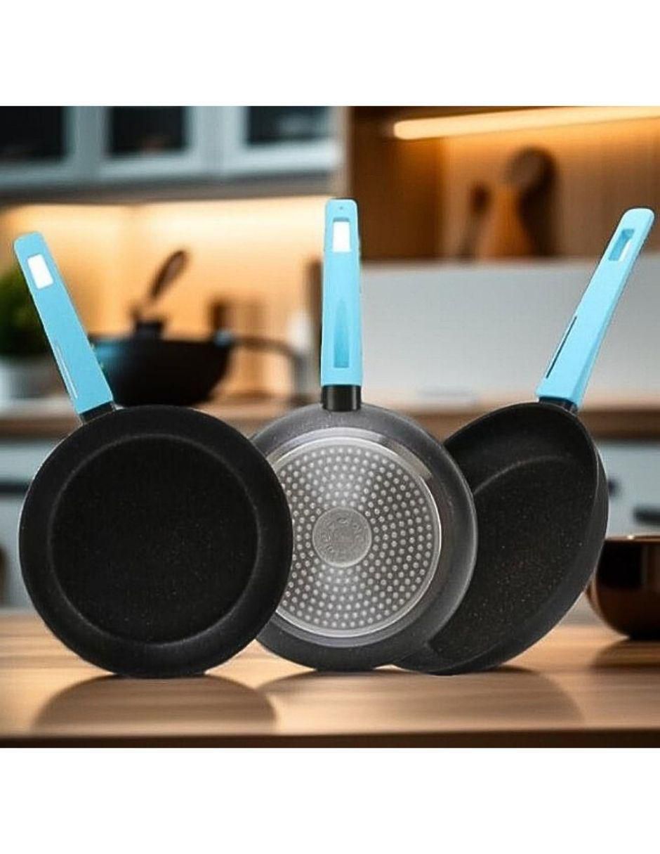 Set de sartenes Cooks Master Greblon de aluminio 3 piezas 9