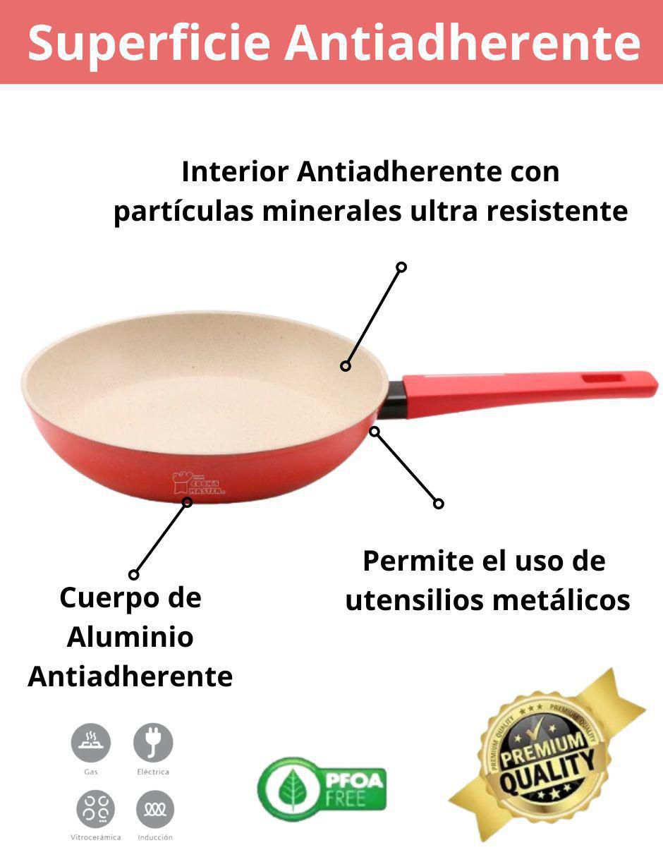 Set de sartenes Swiss Silver Marmol de aluminio 3 piezas 7