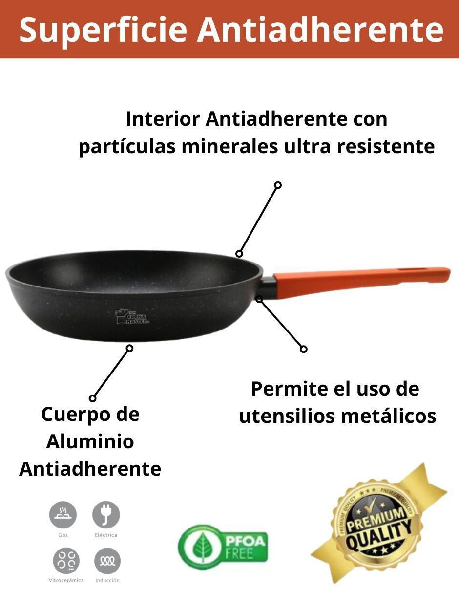 Set de sartenes Cooks Master Greblon de aluminio 3 piezas 6