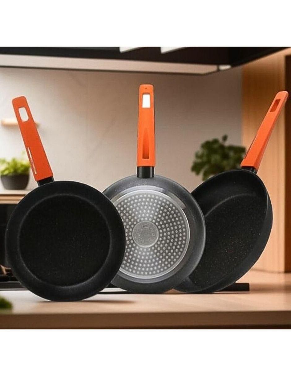 Set de sartenes Cooks Master Greblon de aluminio 3 piezas 9