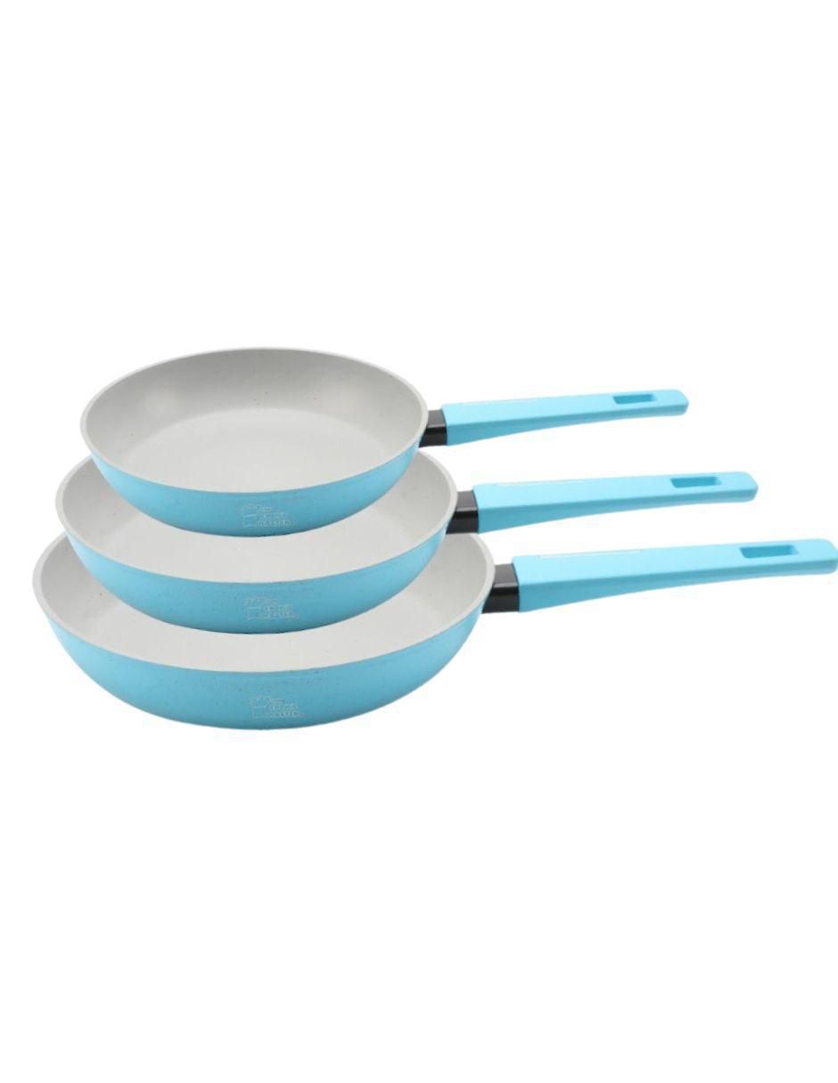 Set de sartenes Mármol de aluminio 3 piezas
