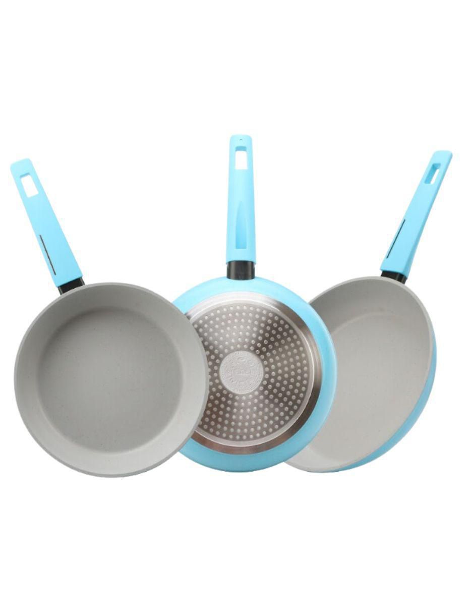 Set de sartenes Mármol de aluminio 3 piezas