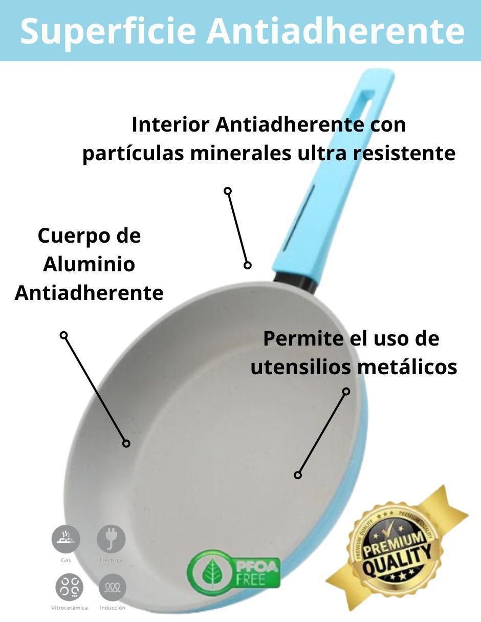 Set de sartenes Mármol de aluminio 3 piezas 10