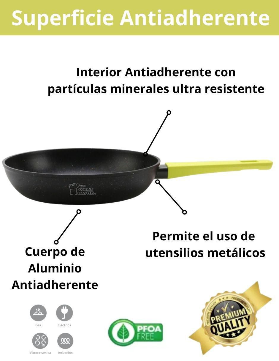 Set de sartenes Cooks Master Greblon de aluminio 3 piezas 6