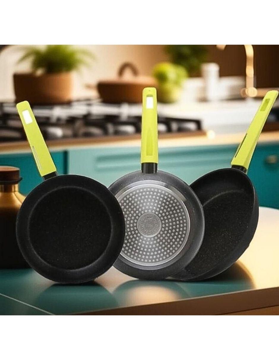 Set de sartenes Cooks Master Greblon de aluminio 3 piezas 9