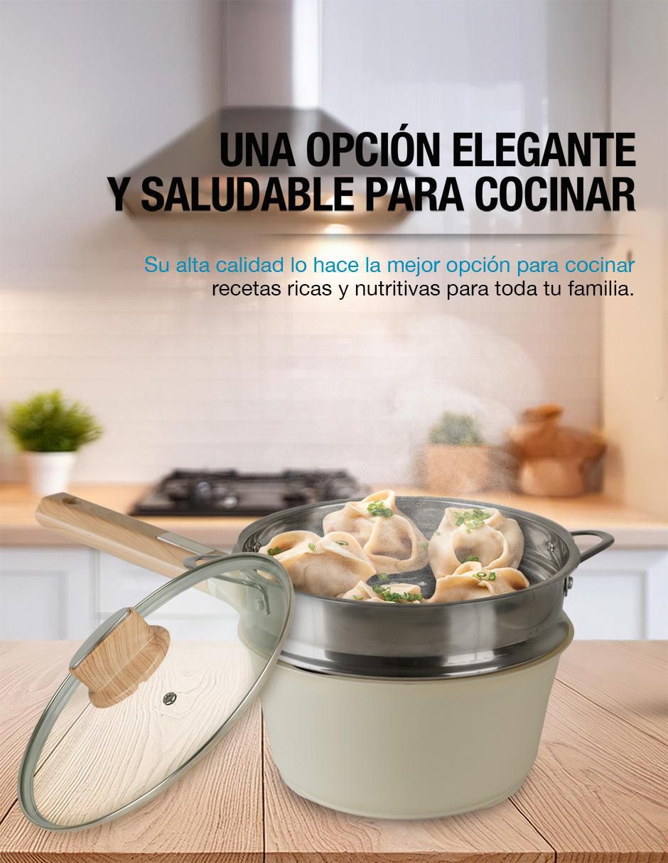 Batería de cocina Cairo de cerámica antiadherente cerámica 10 piezas 6