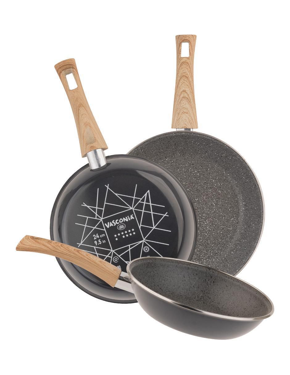 Set de sartenes Prime de acero vitrificado 3 piezas