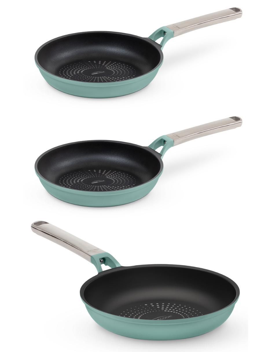 Set de sartenes Pro Series de aluminio anodizado 3 piezas