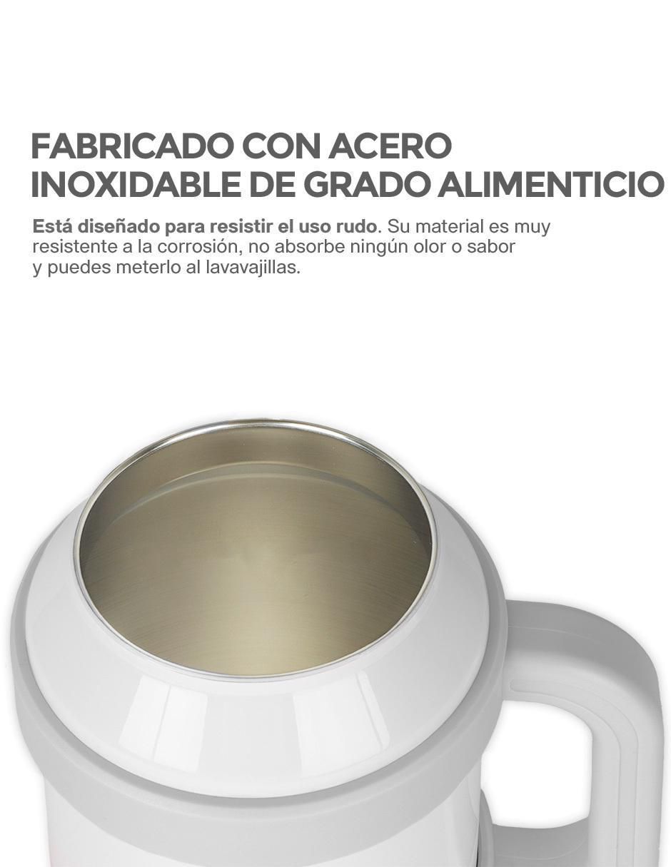 Termo doble pared de acero inoxidable con tapa a presión 1.5 L 9