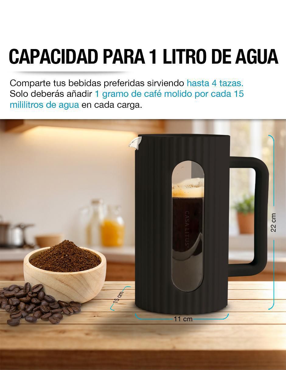 Prensa francesa Le Creuset de acero inoxidable 4