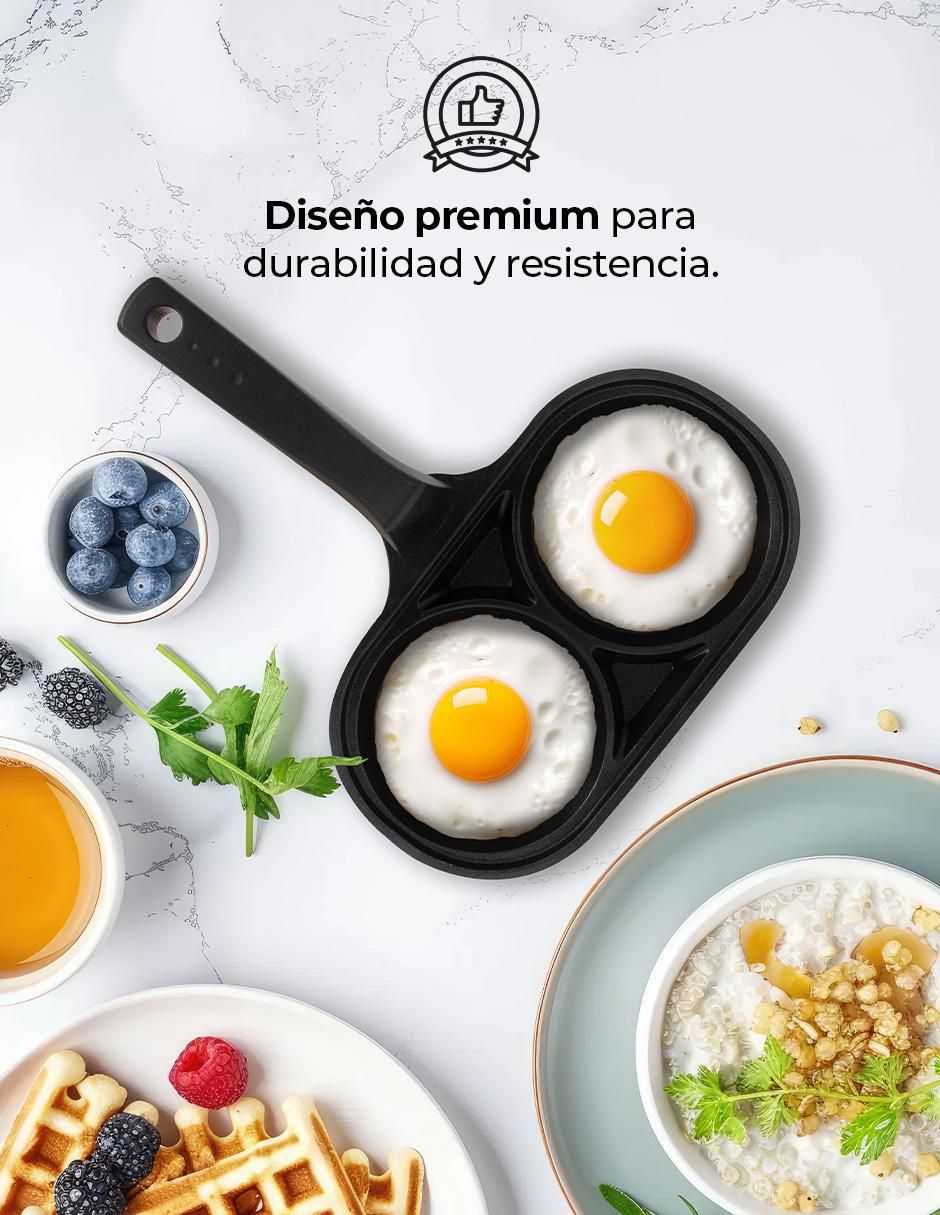 Sartén para huevo de mármol