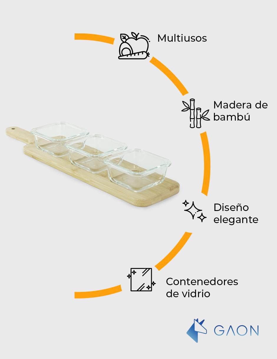 Botanero de bambú 6