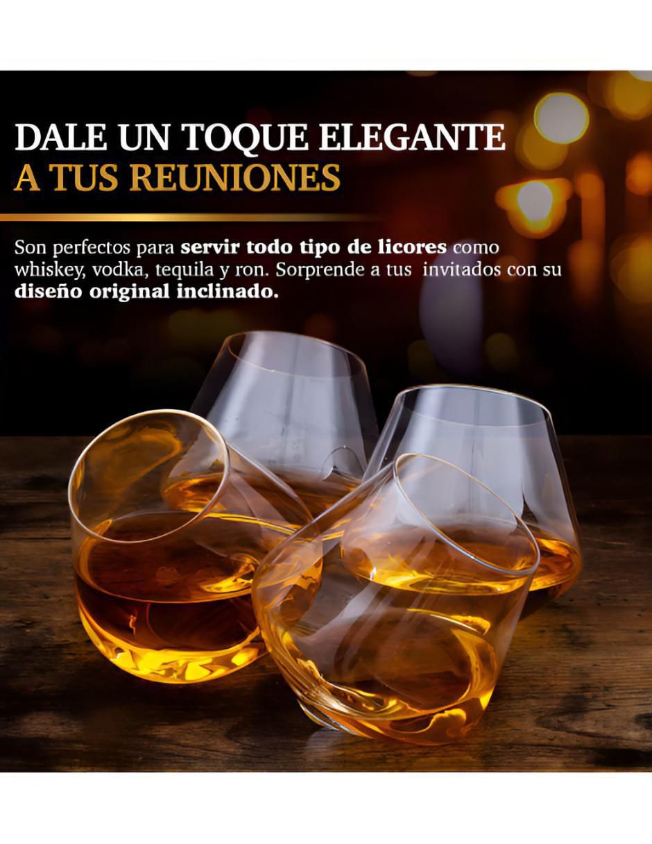 Set de vasos para agua de cristal con 4 piezas 4