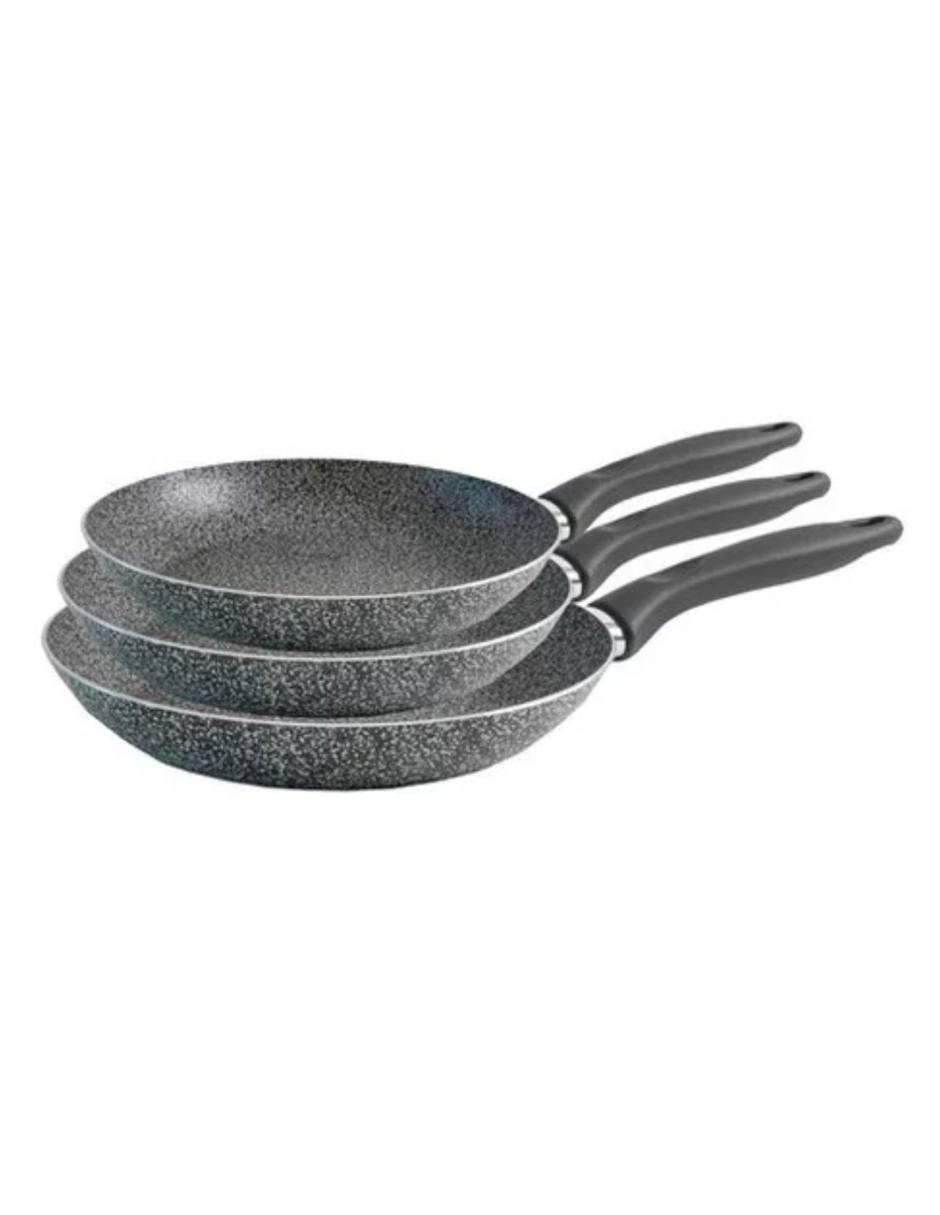 Set de sartenes Rocky de aluminio 3 piezas