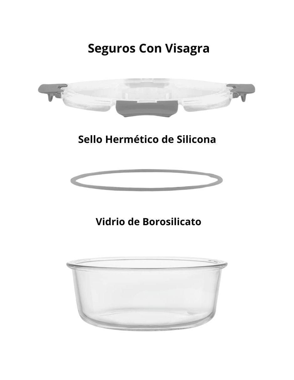 Set contenedores de vidrio 24 piezas