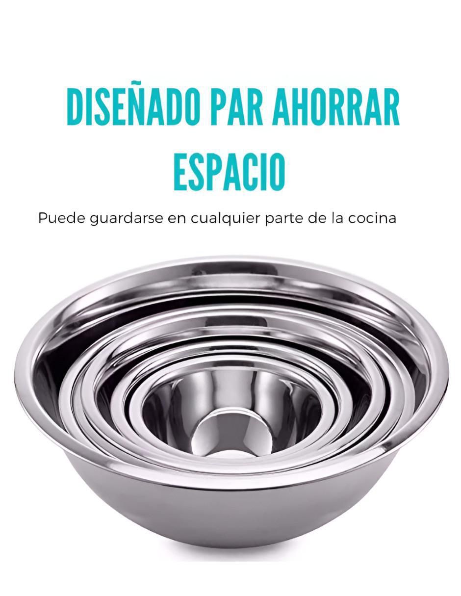 Set bowl 6 piezas de acero inoxidable 2