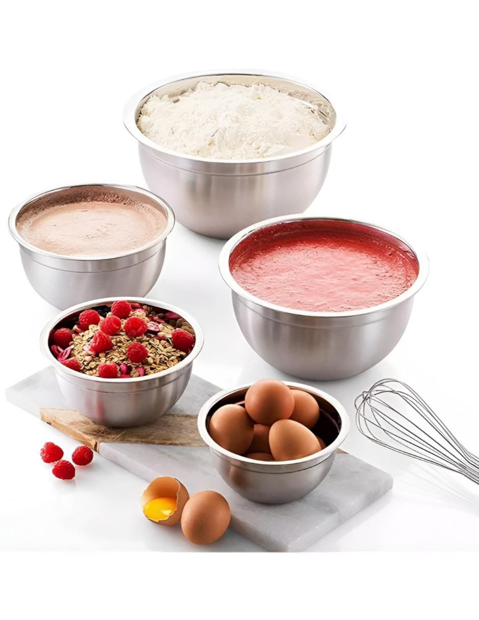 Set bowl 6 piezas de acero inoxidable 4