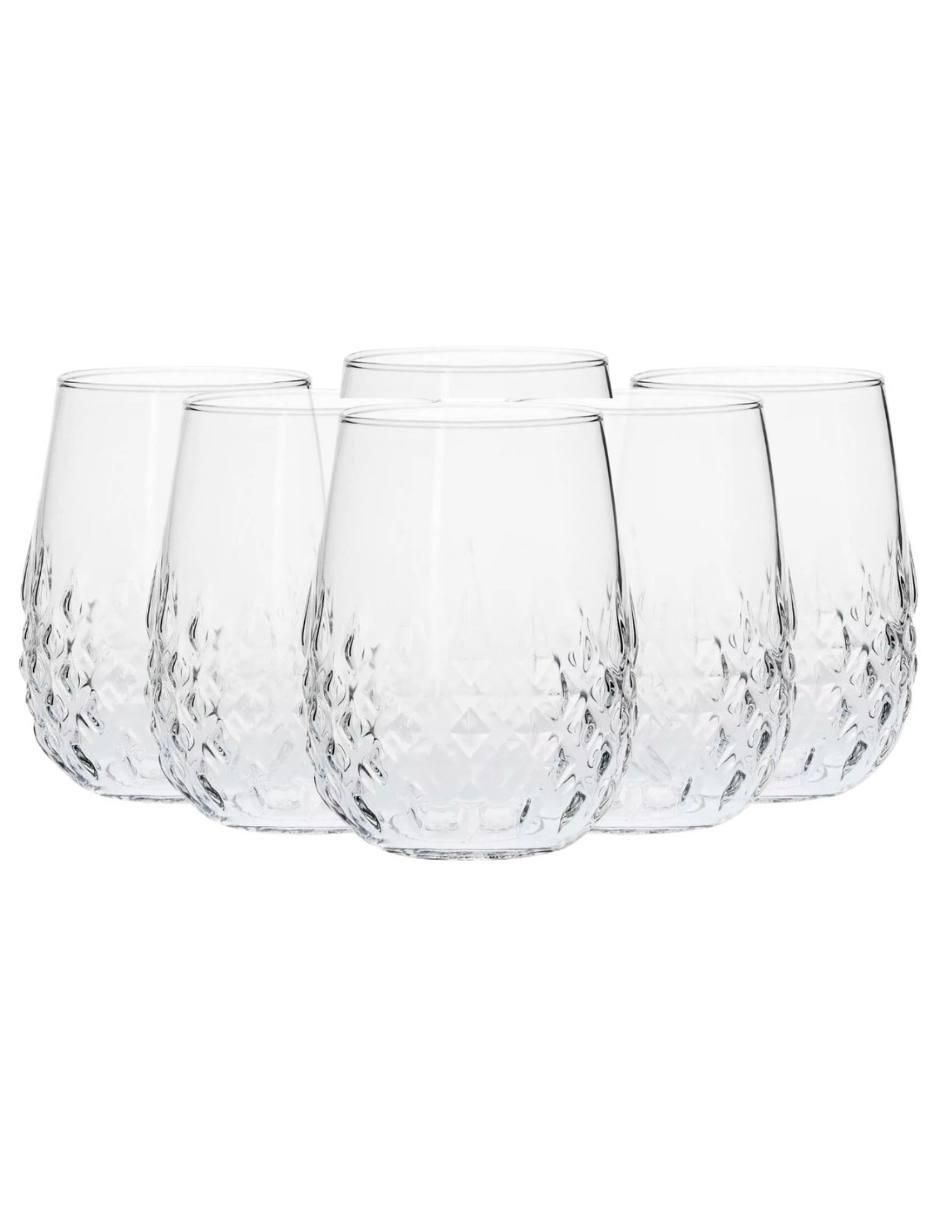 Set de vasos para agua Gaudi de vidrio con 6 piezas