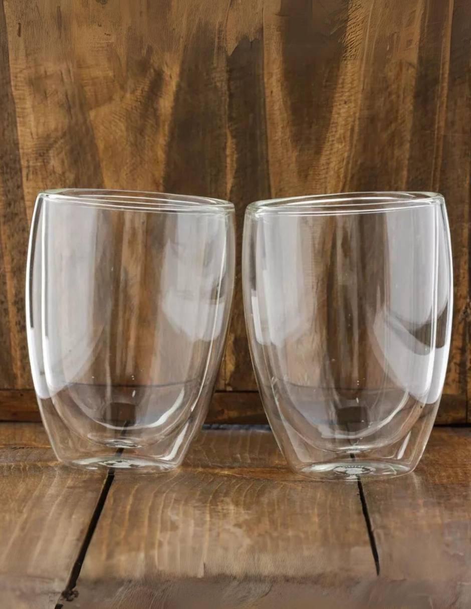 Vaso para agua Stovmex Doppio de vidrio 2