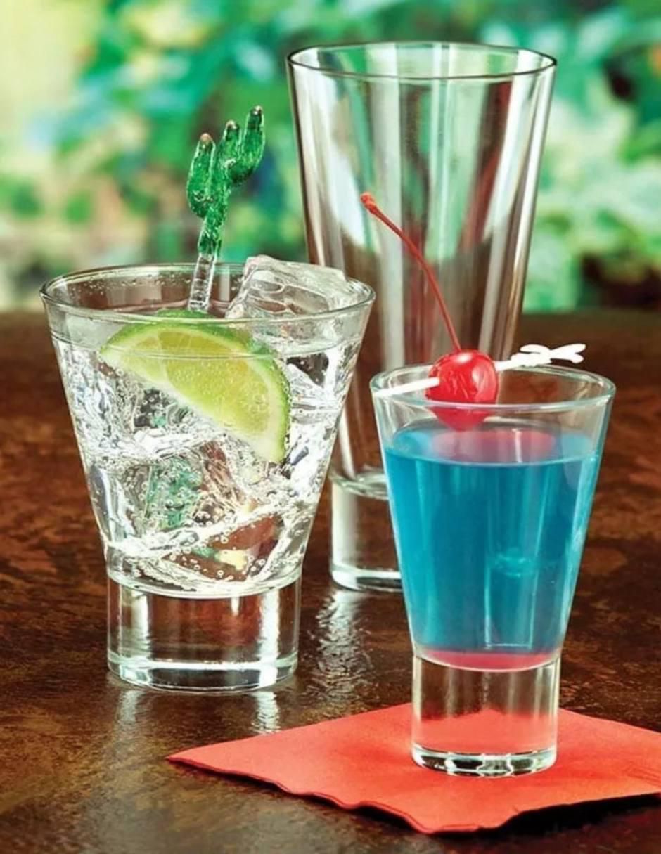 Set de vasos tequileros Serie V de vidrio con 6 piezas 3