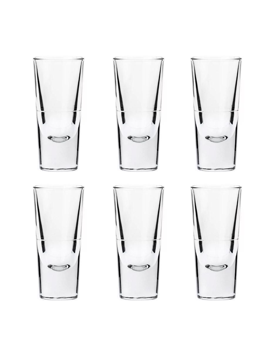 Set de vasos tequileros Rocky de vidrio con 6 piezas Set de vasos tequileros Rocky de vidrio con 6 piezas