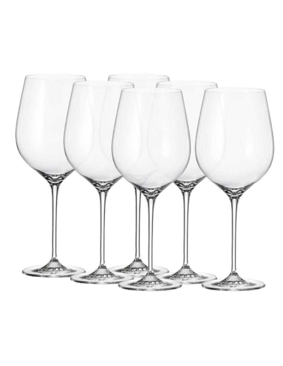 Copa para vino Bohemia Uria de vidrio 6 piezas Copa para vino Bohemia Uria de vidrio 6 piezas