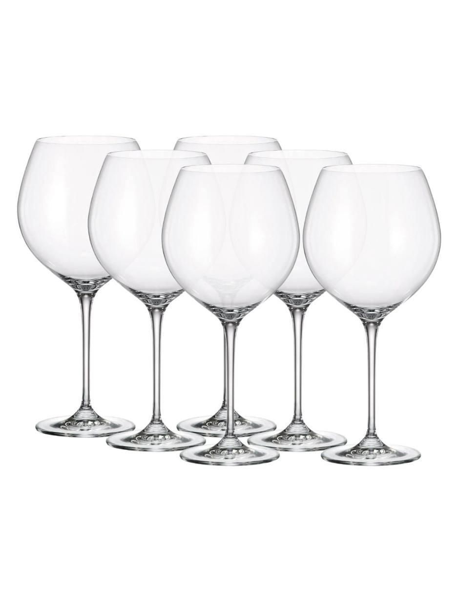 Copa para vino Bohemia Uria de vidrio 6 piezas Copa para vino Bohemia Uria de vidrio 6 piezas