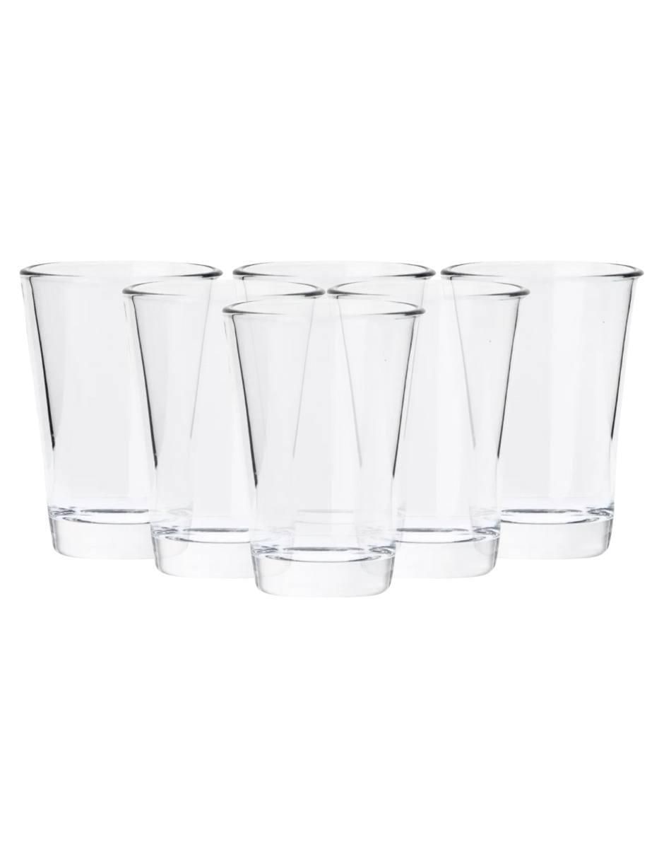 Set de vasos tequileros Conic de vidrio con 6 piezas