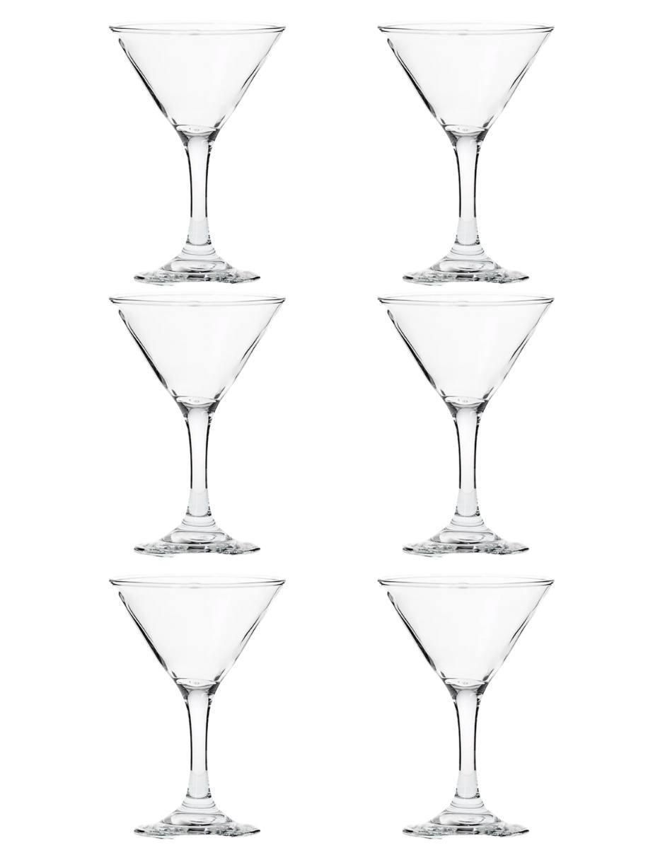 Copa para martini Mar de vidrio 6 piezas Copa para martini Mar de vidrio 6 piezas