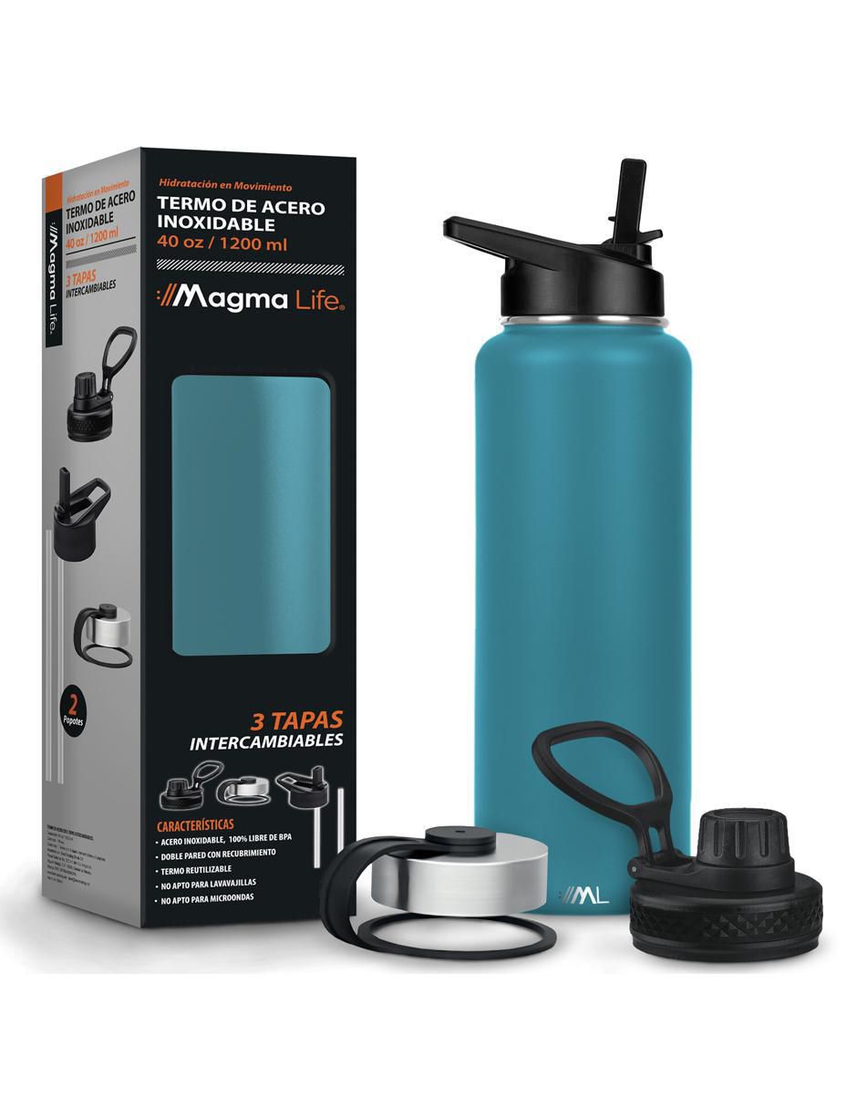 Termo de acero inoxidable con tapa rosca 1.2 L 1