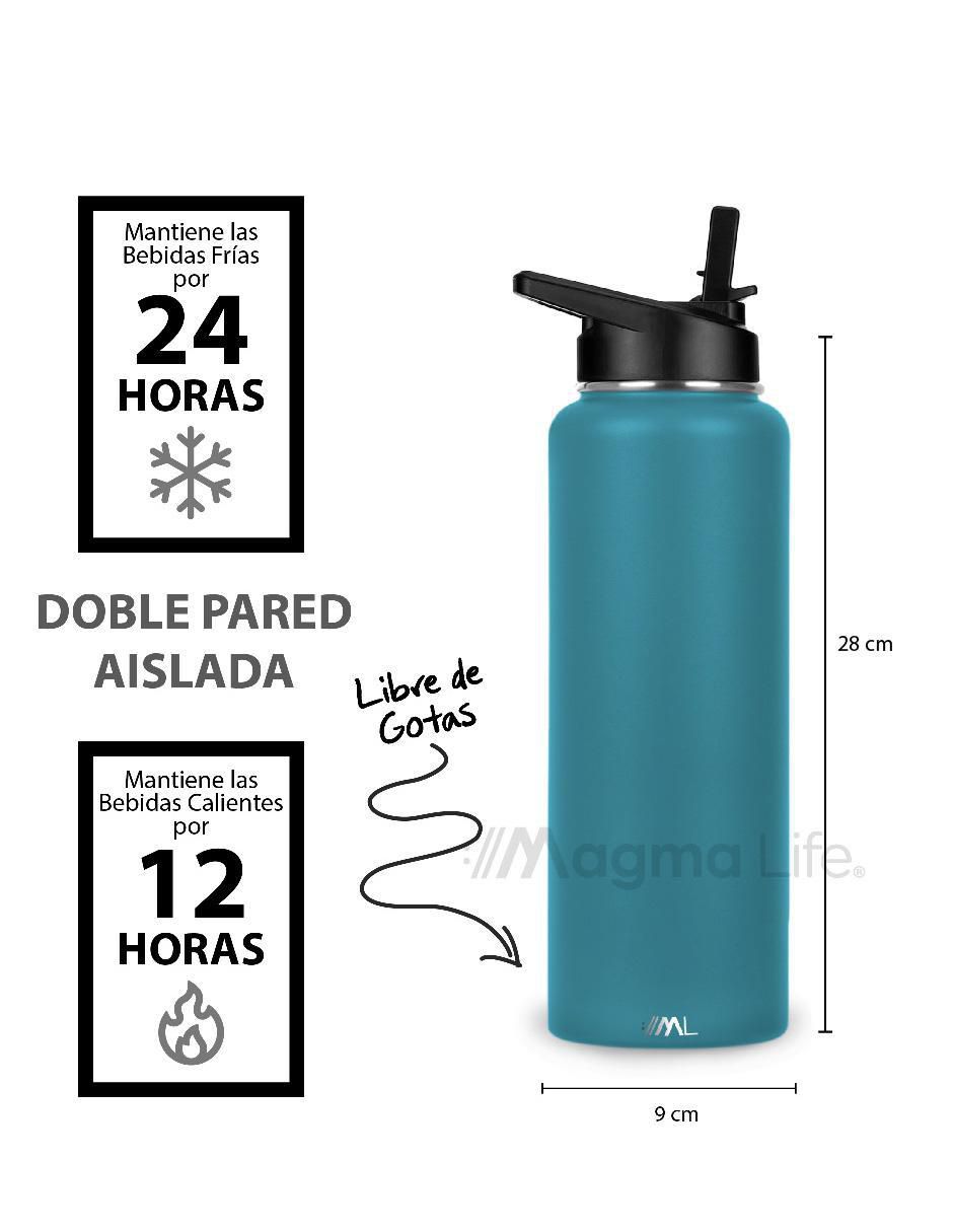 Termo de acero inoxidable con tapa rosca 1.2 L 2