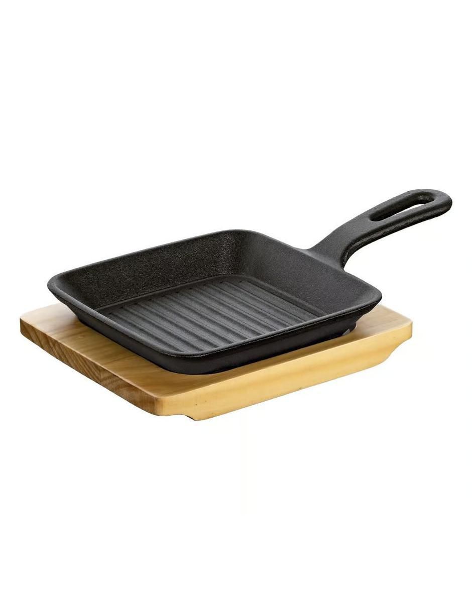 Sartén grill de hierro fundido 1