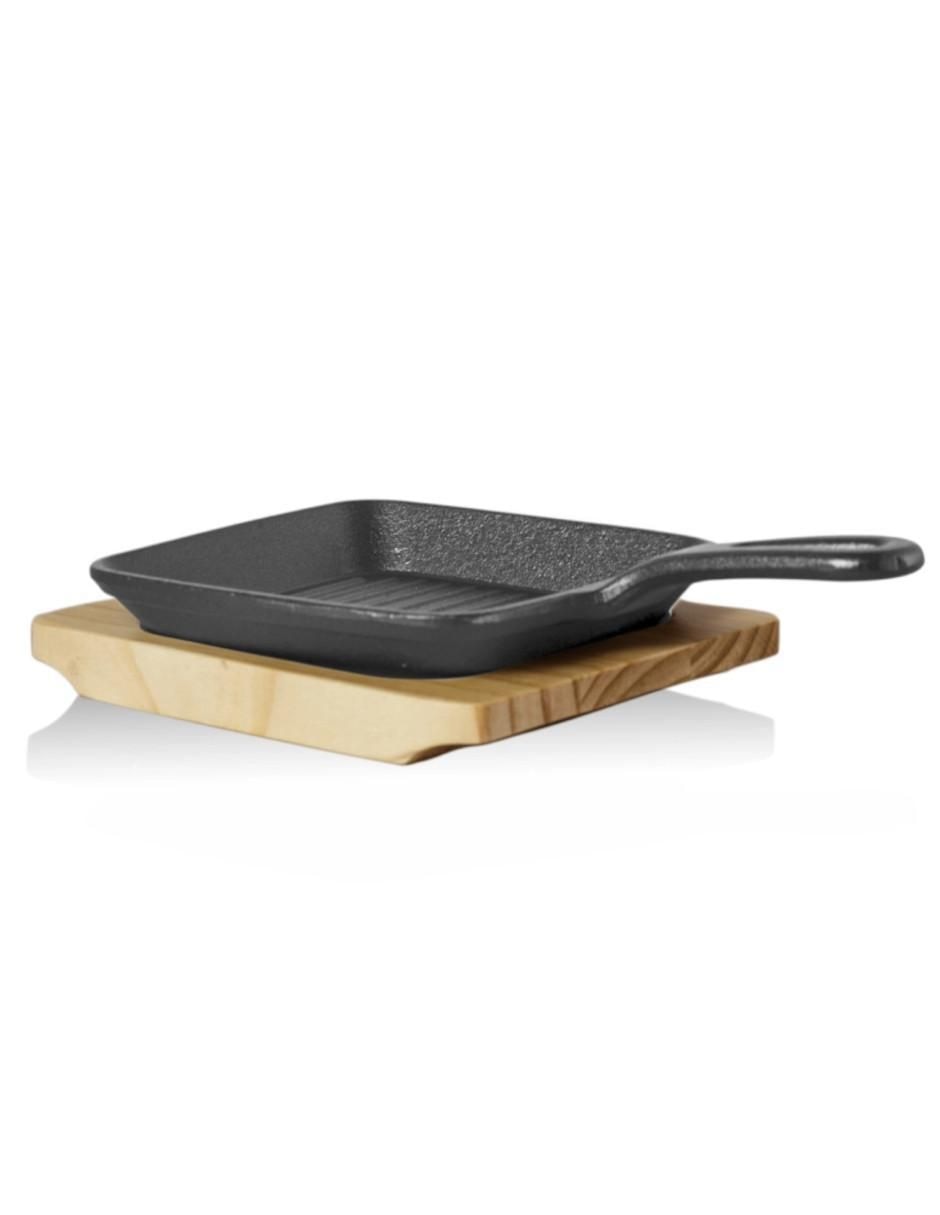 Sartén grill de hierro fundido 2