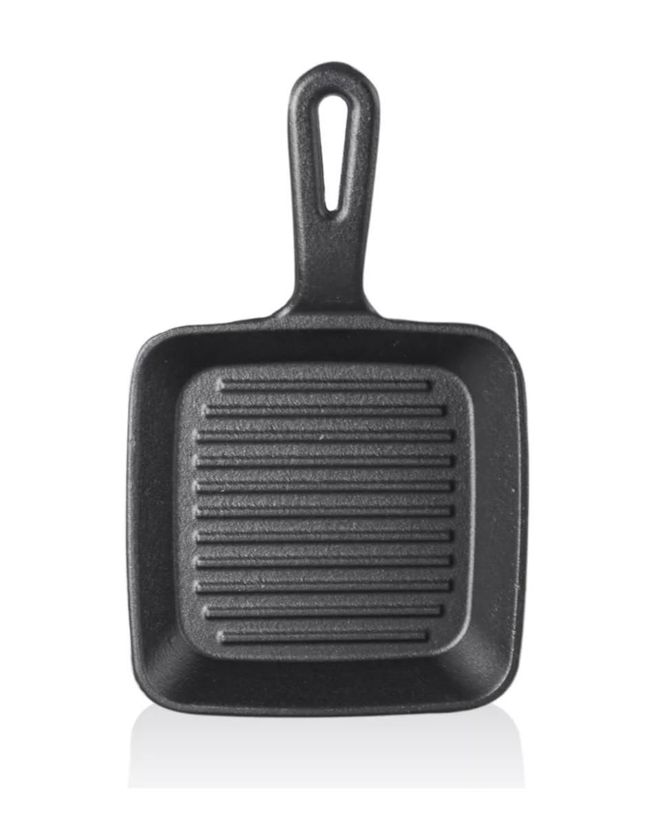 Sartén grill de hierro fundido