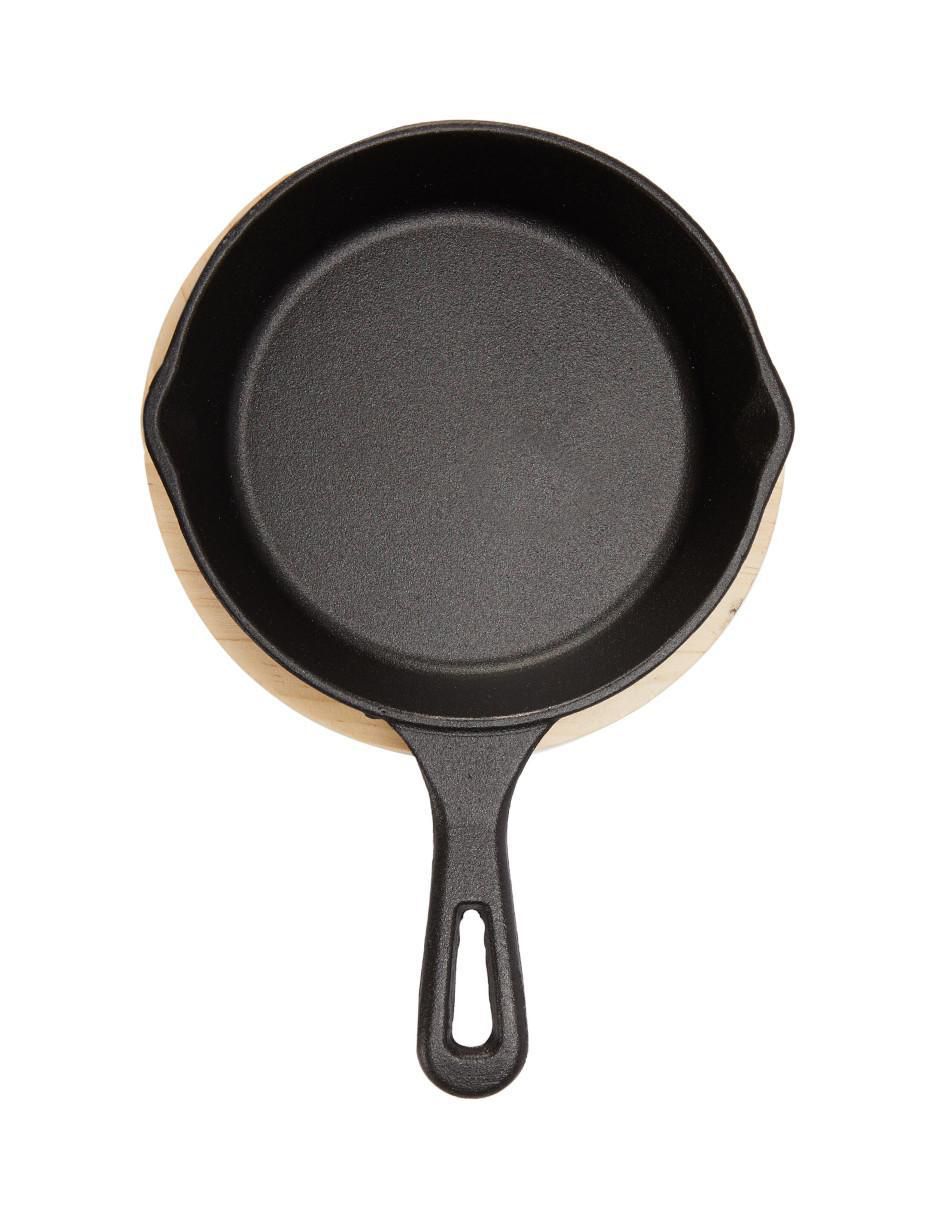 Sartén grill de hierro fundido