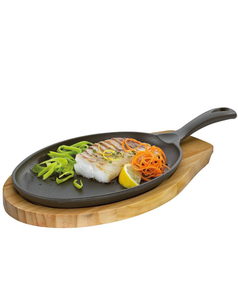 Sartén grill de hierro fundido 2