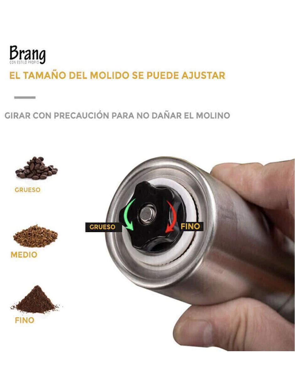 Molino para café Brang de acero inoxidable