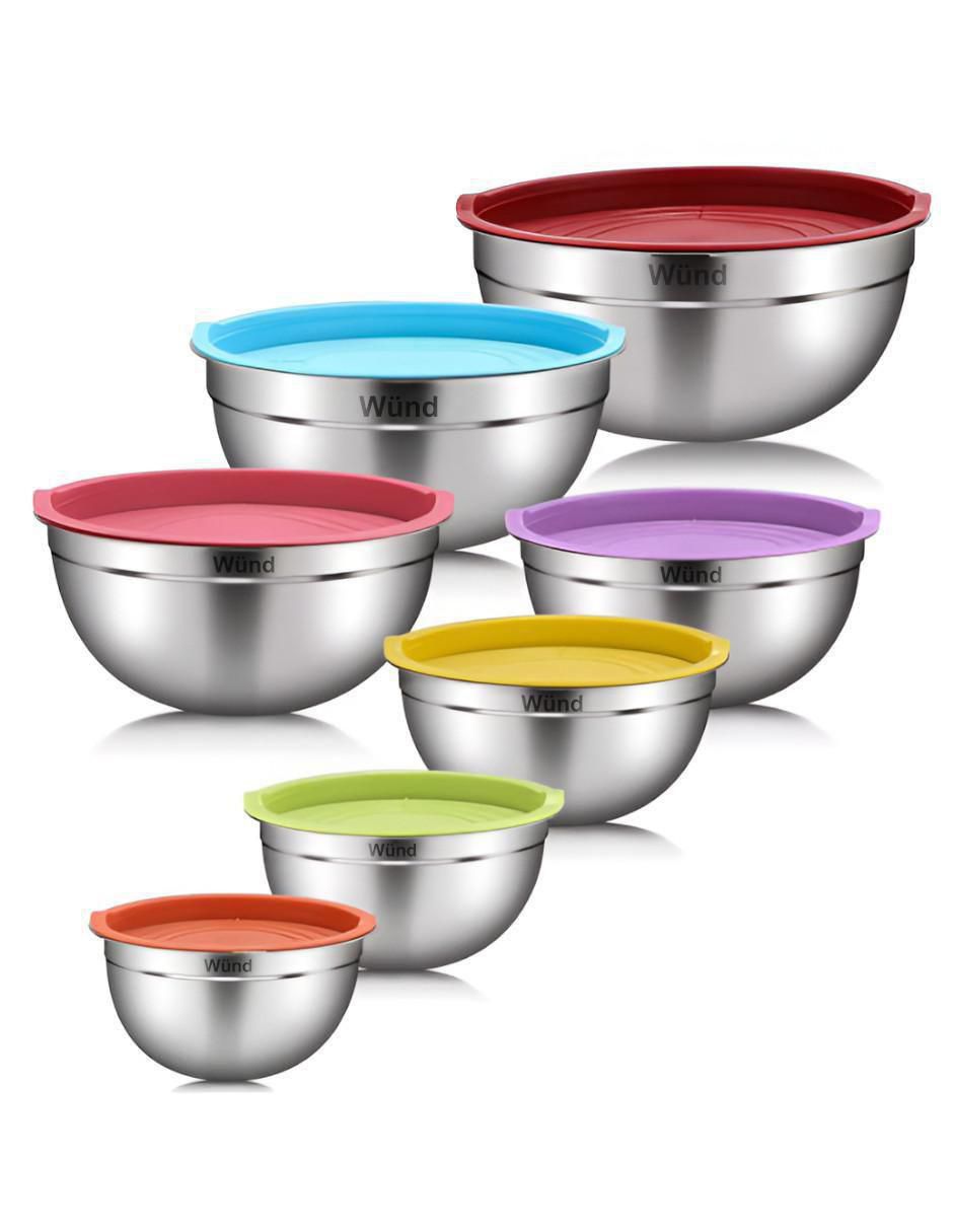 Set bowl 7 piezas de acero inoxidable Set bowl 7 piezas de acero inoxidable