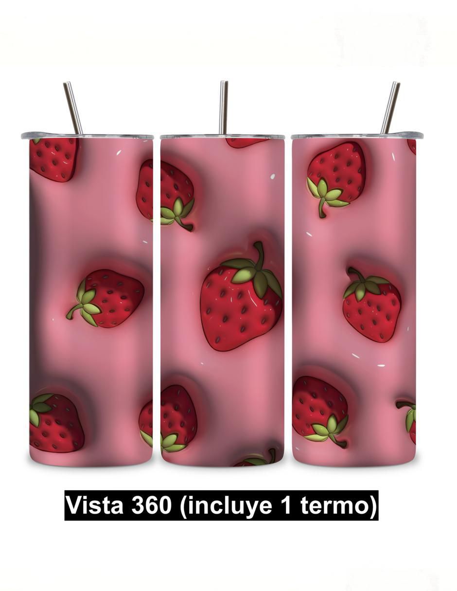 Termo de acero inoxidable Skinny con tapa a presión 2